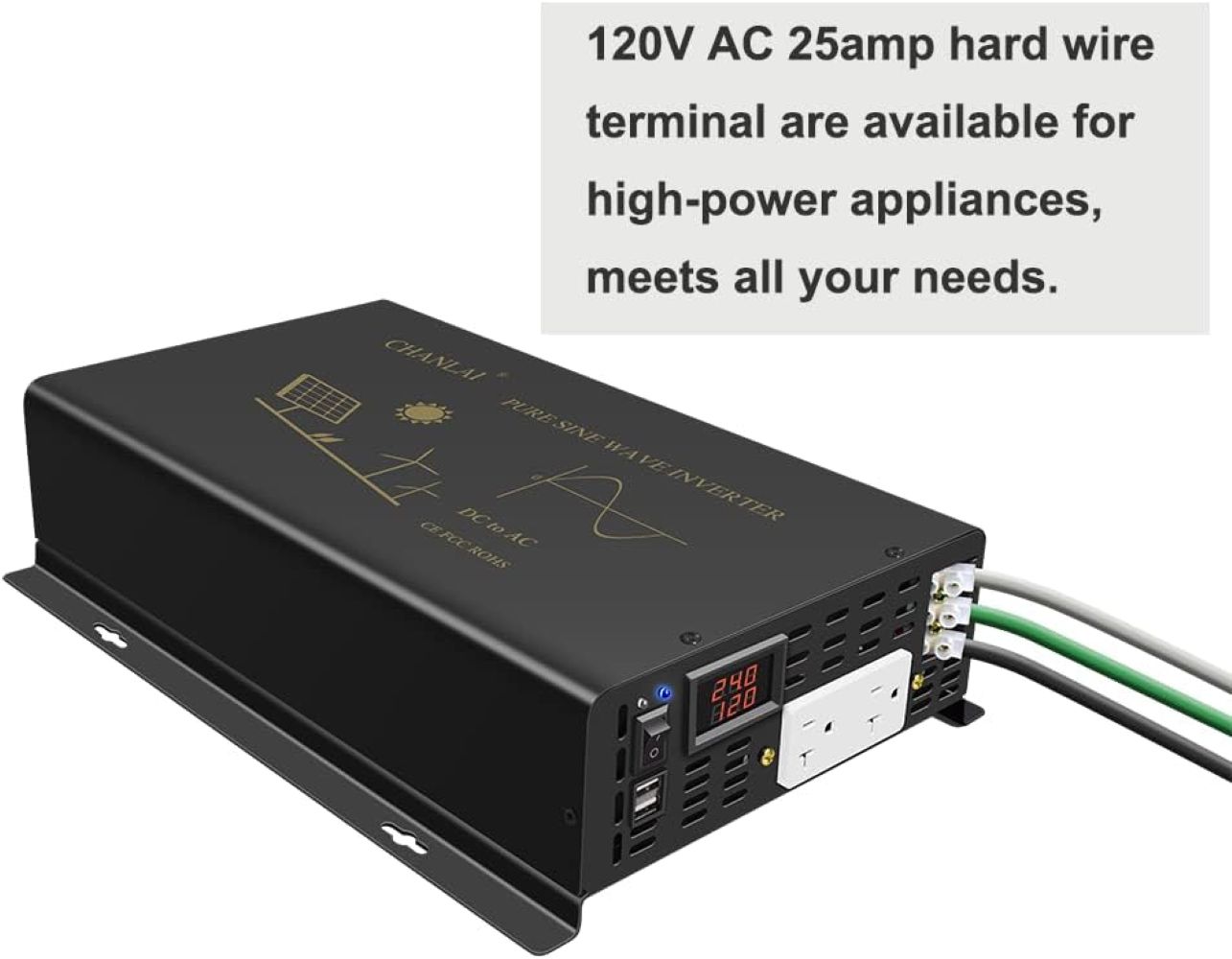 Inversor de Energia Solar de O - Inverter Pure Sine Wave 60Hz 120V 3000W avaliação e preço